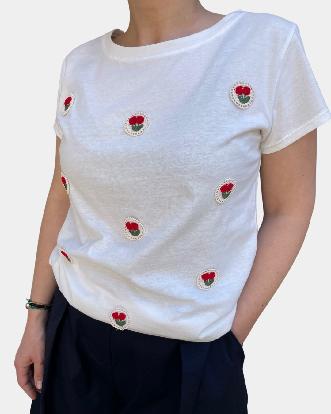 T-shirt fiore
