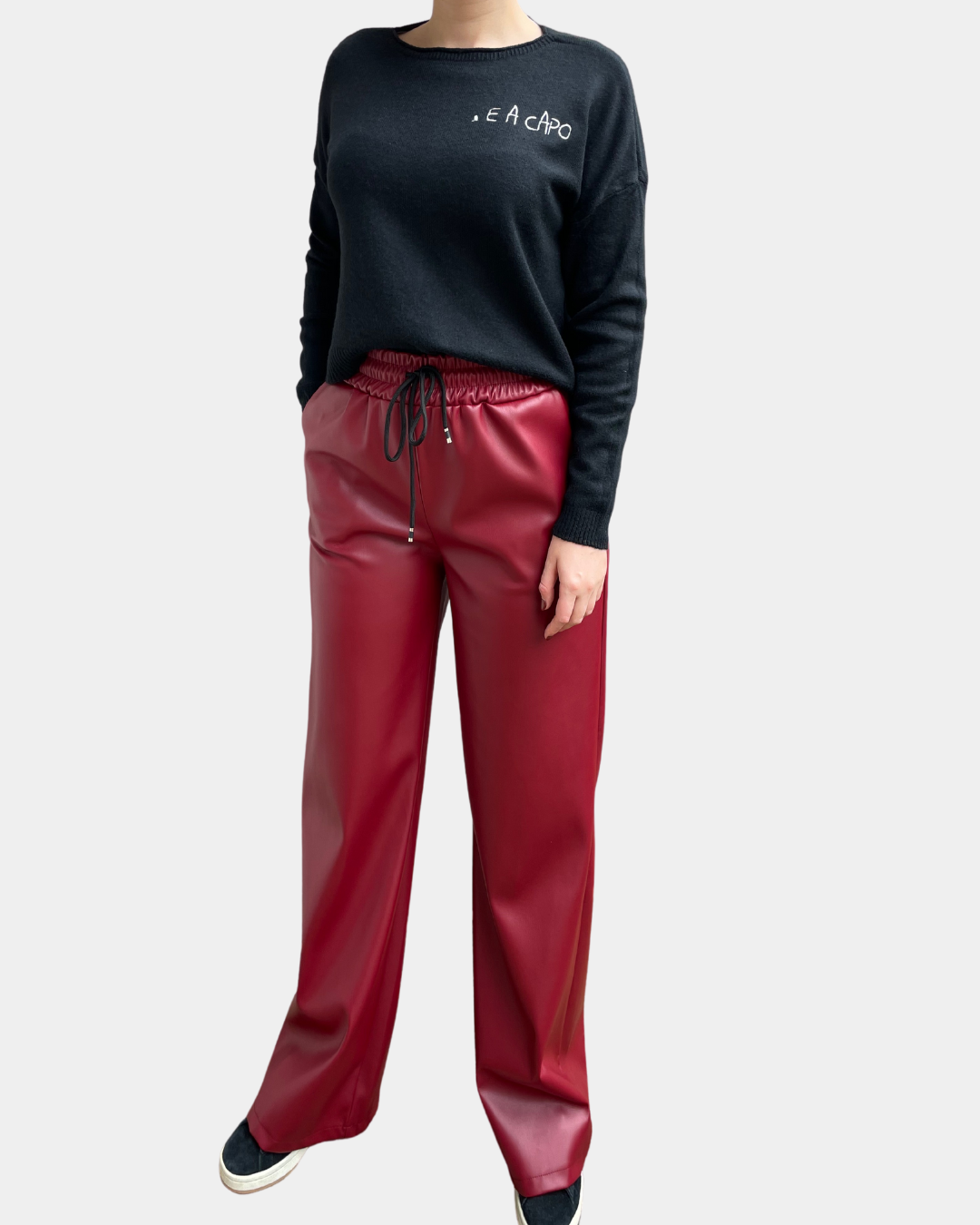 Pantalone in ecopelle