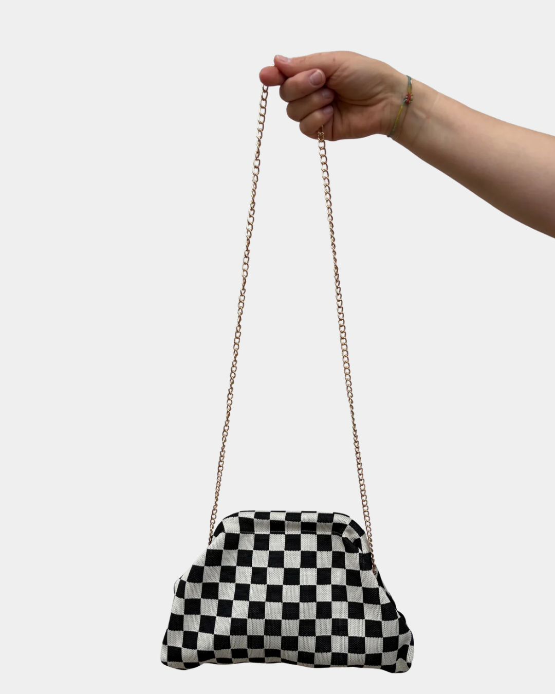 Borsa clutch scacchi