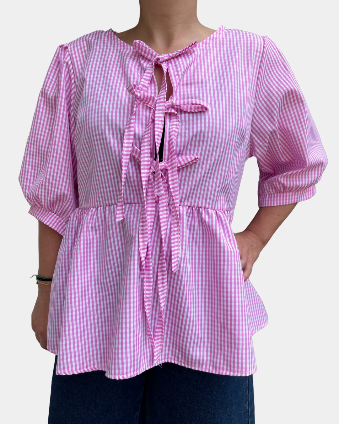 Camicia vichy fiocchi