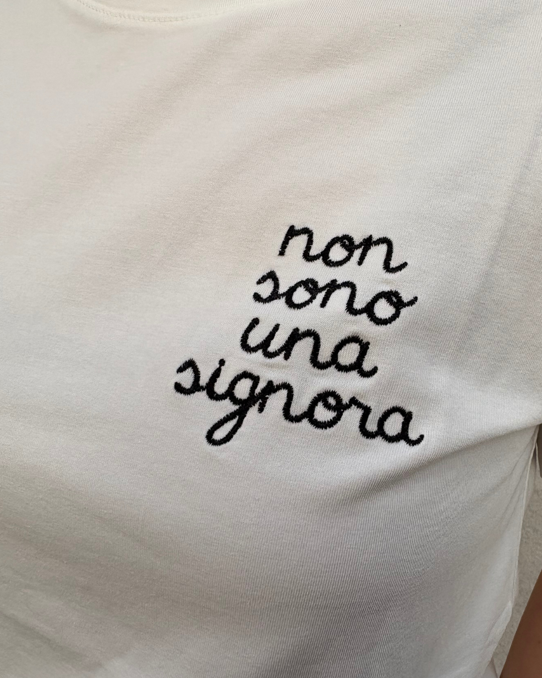 T-shirt non sono una signora
