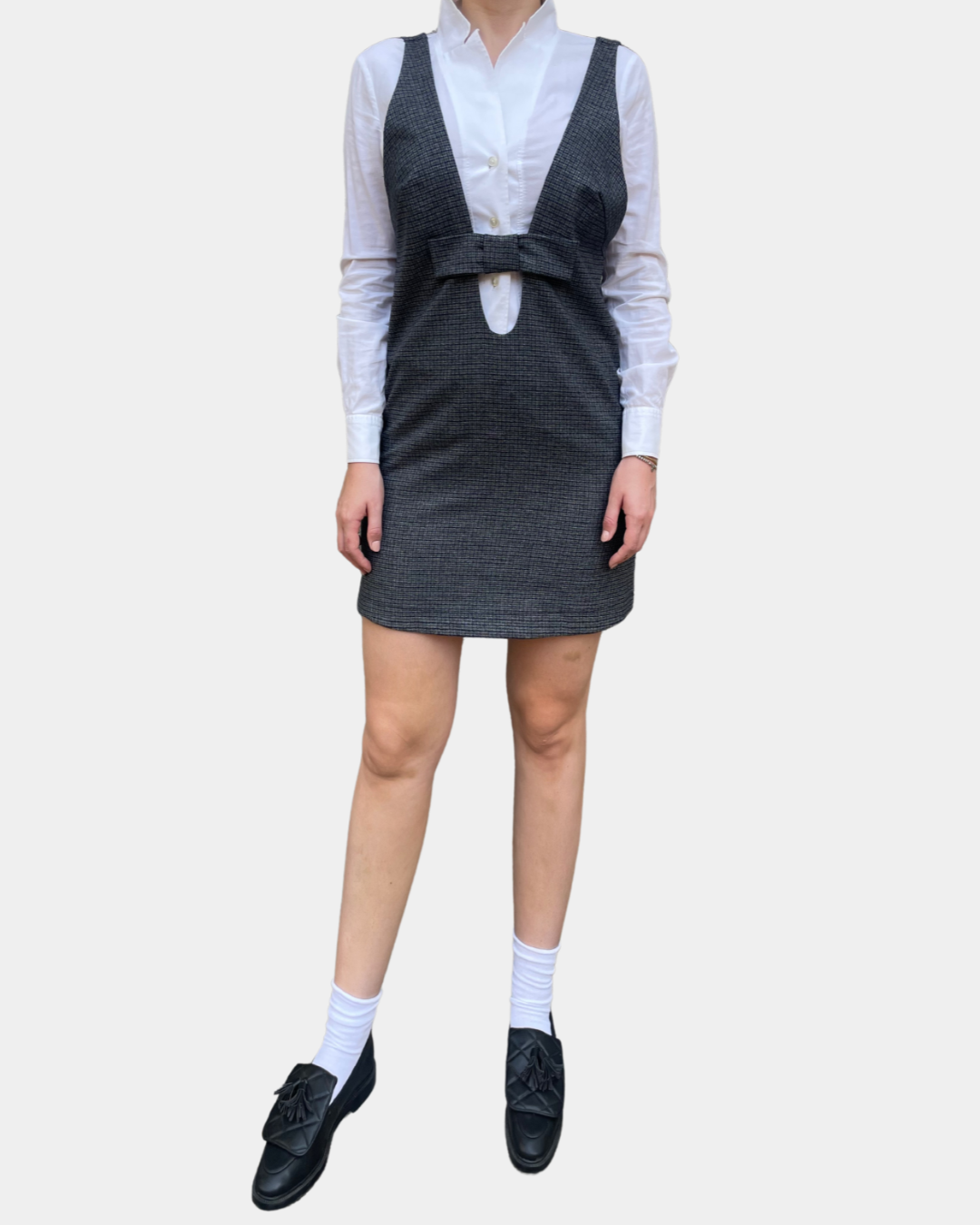 Abito corto con fiocco