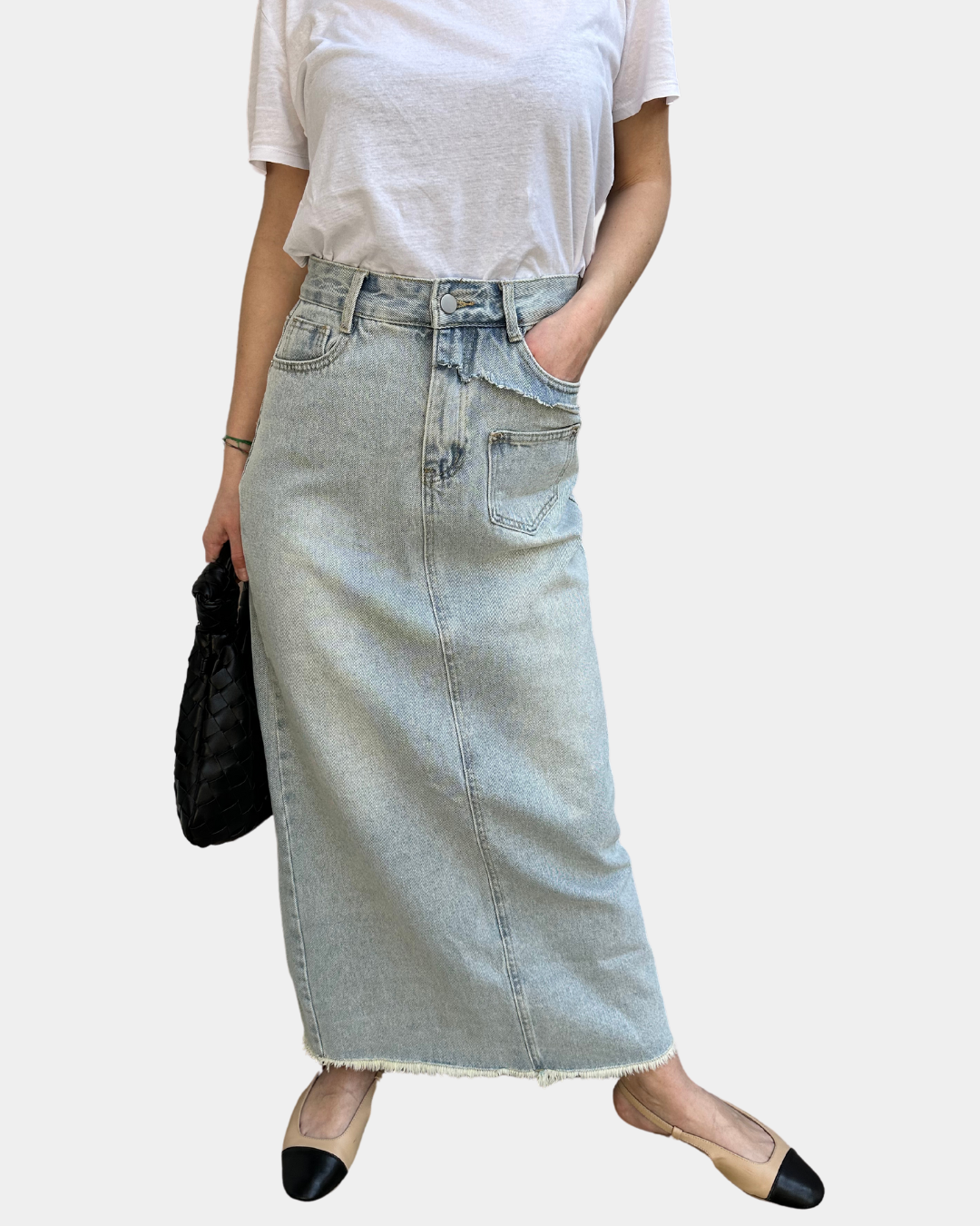 Gonna longuette denim