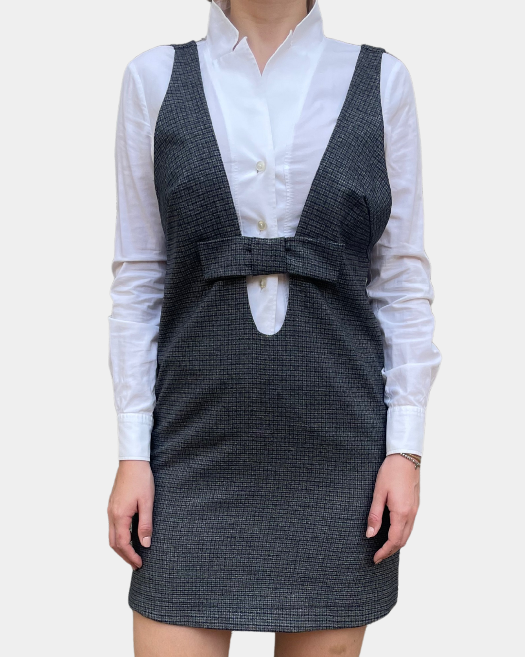 Abito corto con fiocco