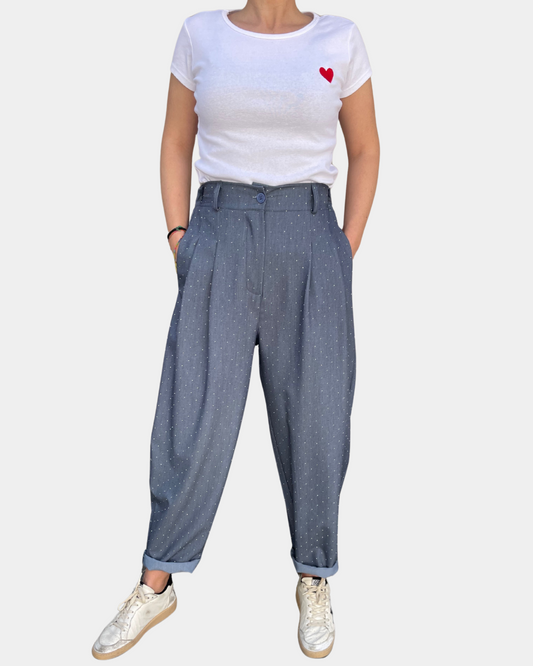 Pantalone strass