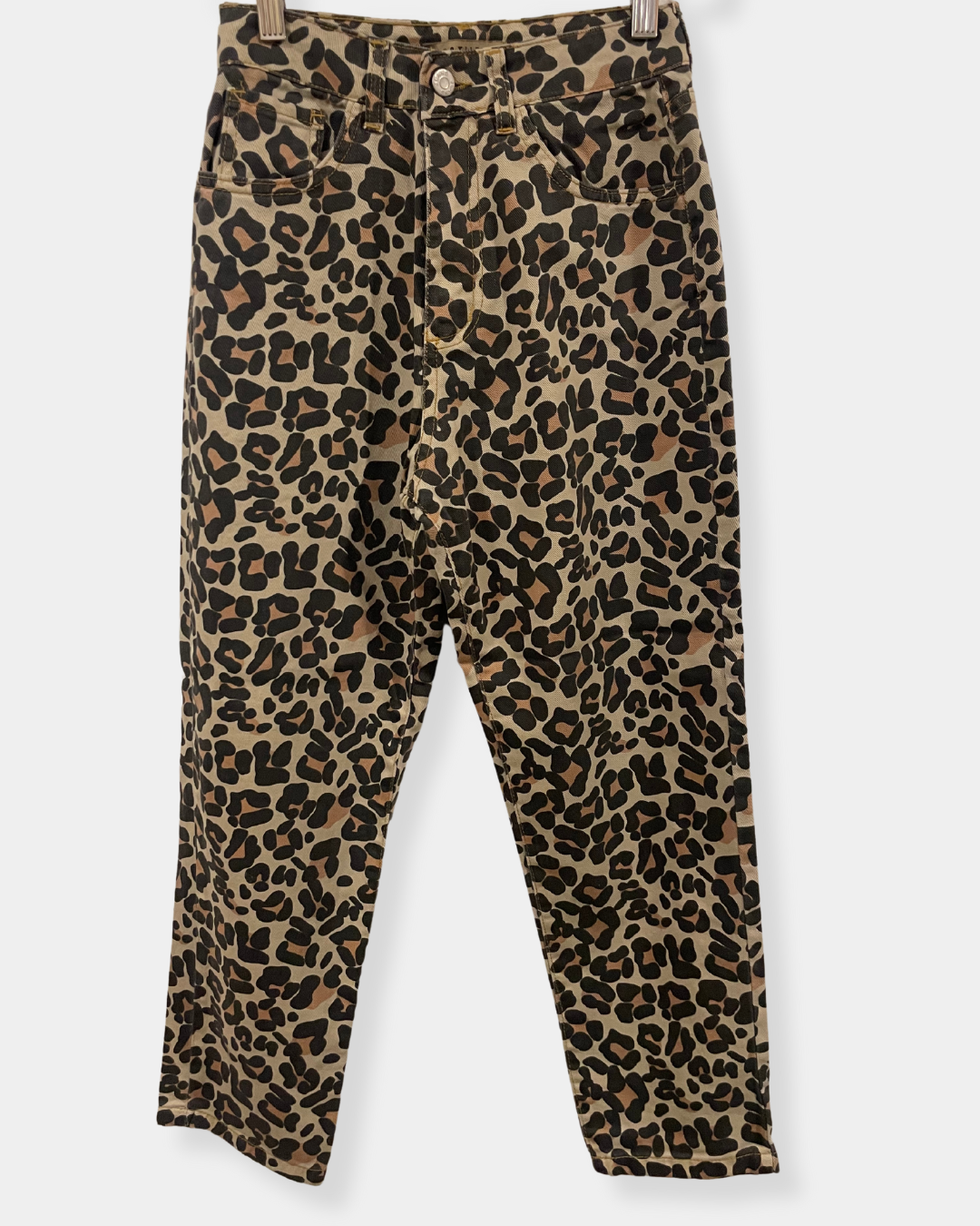 Jeans con stampa animalier