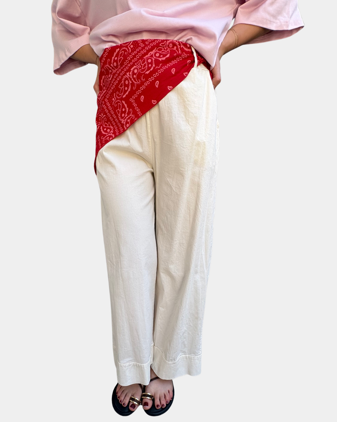 Pantalone con foulard