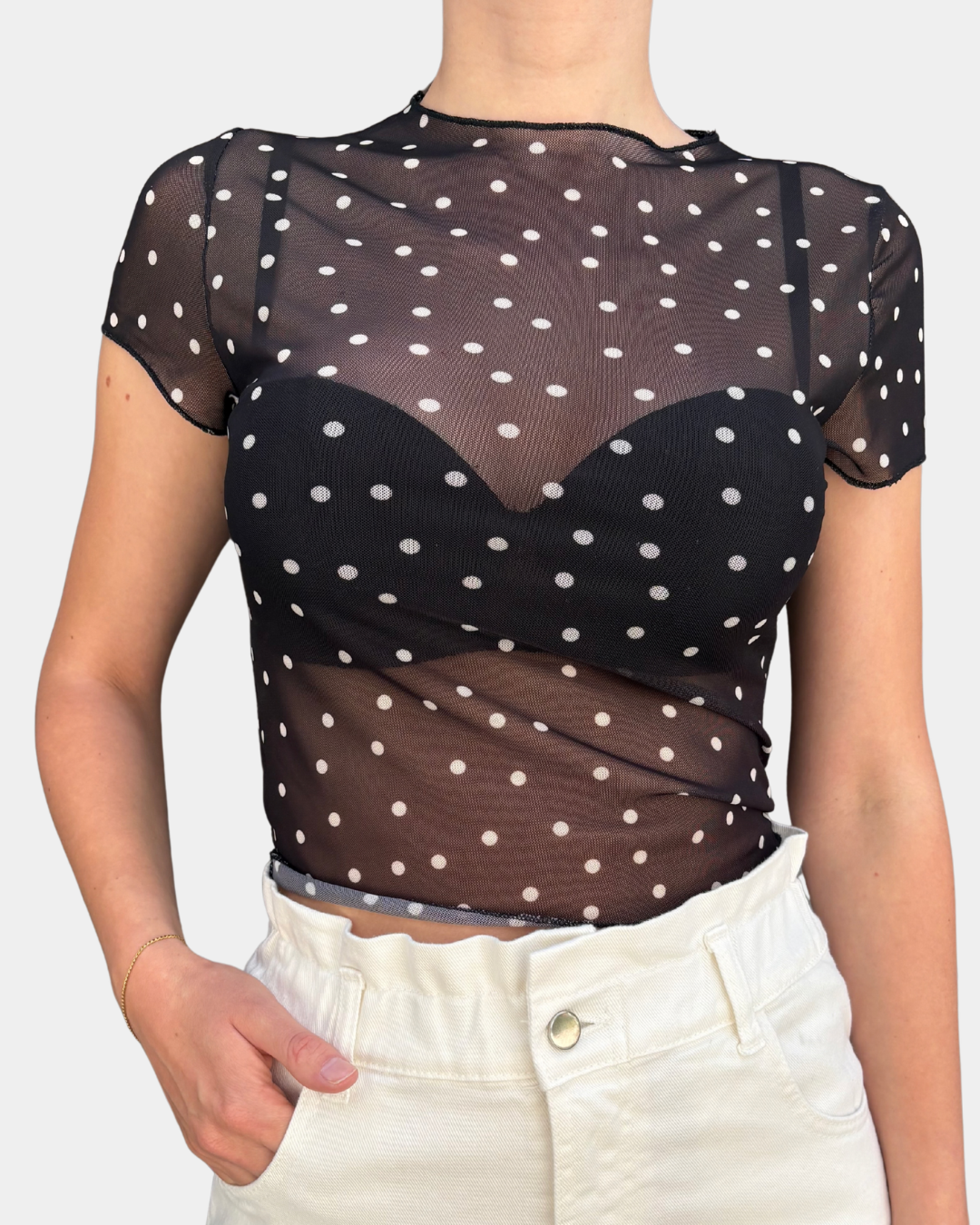 T-shirt pois Lumina