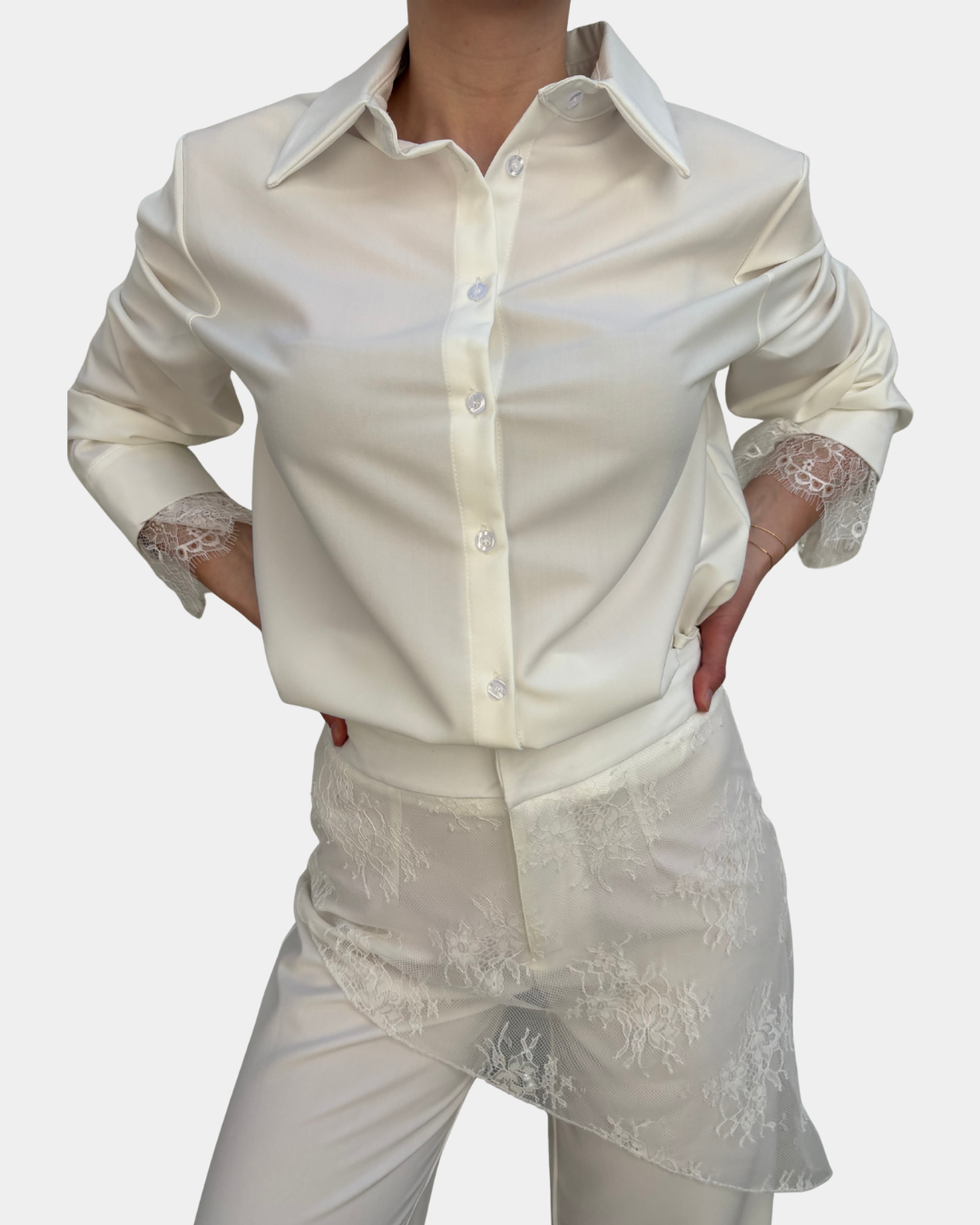 Camicia pizzo Lumina
