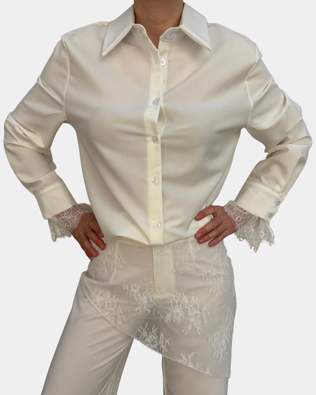 Camicia pizzo Lumina