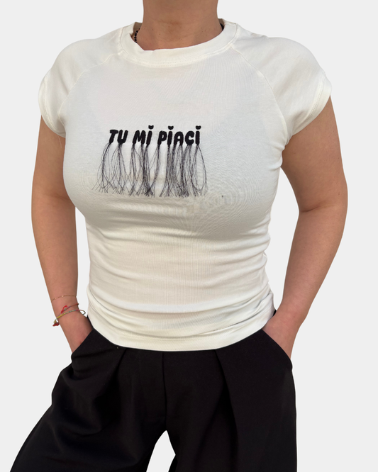 T-shirt tu mi piaci Lumina