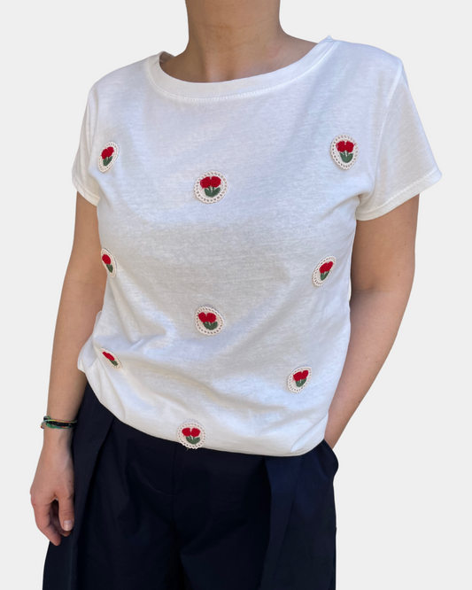 T-shirt fiore