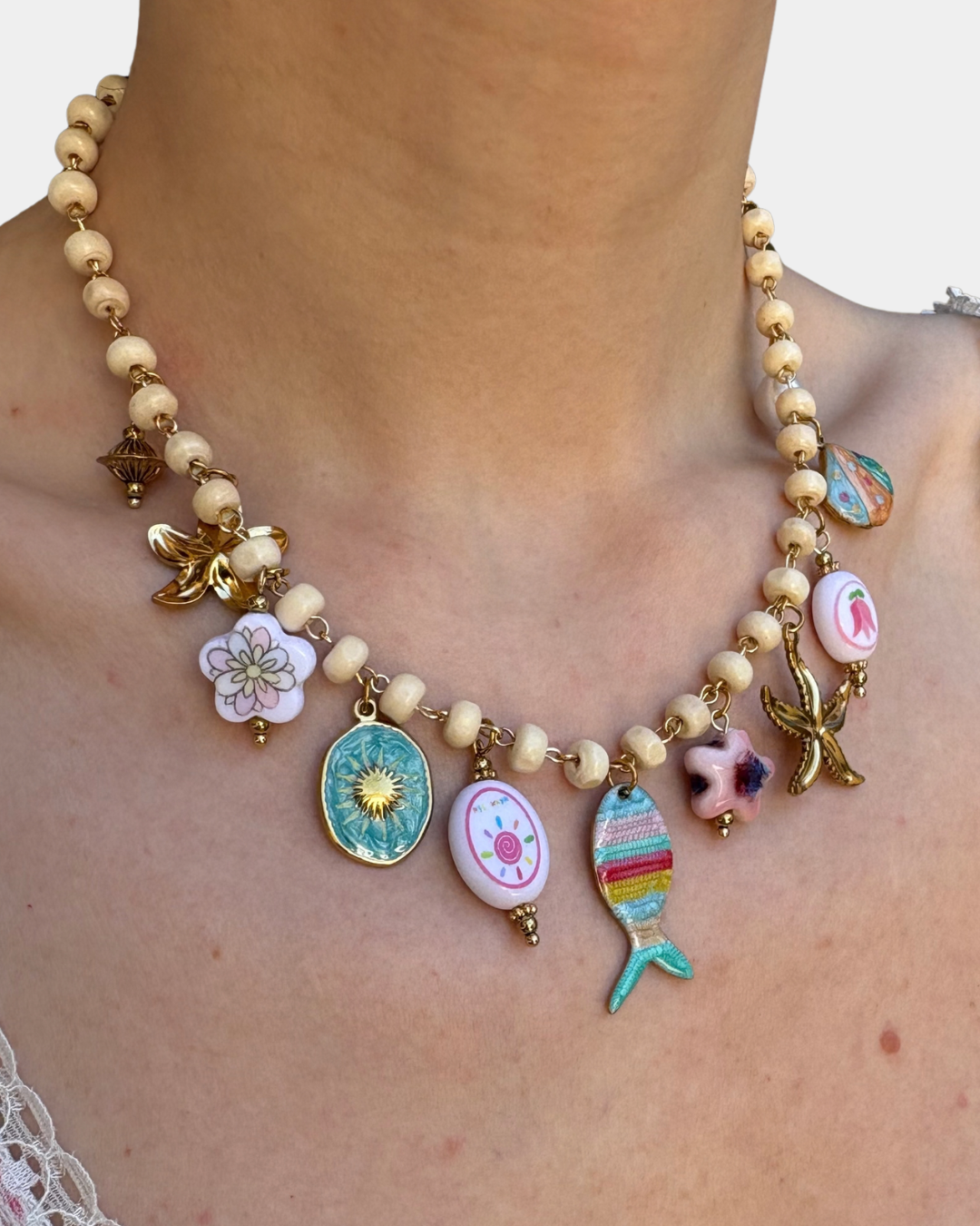Collana multi charm