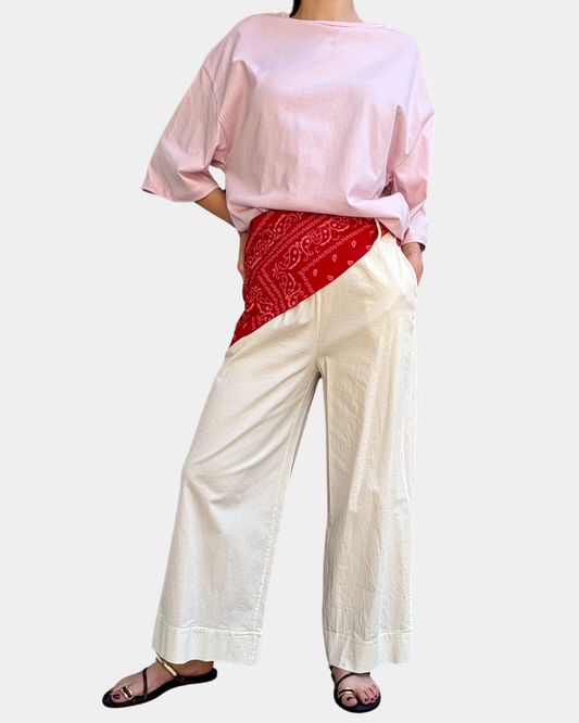 Pantalone con foulard