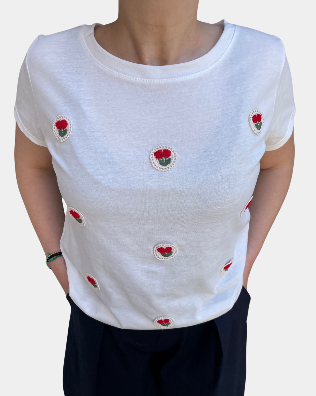 T-shirt fiore