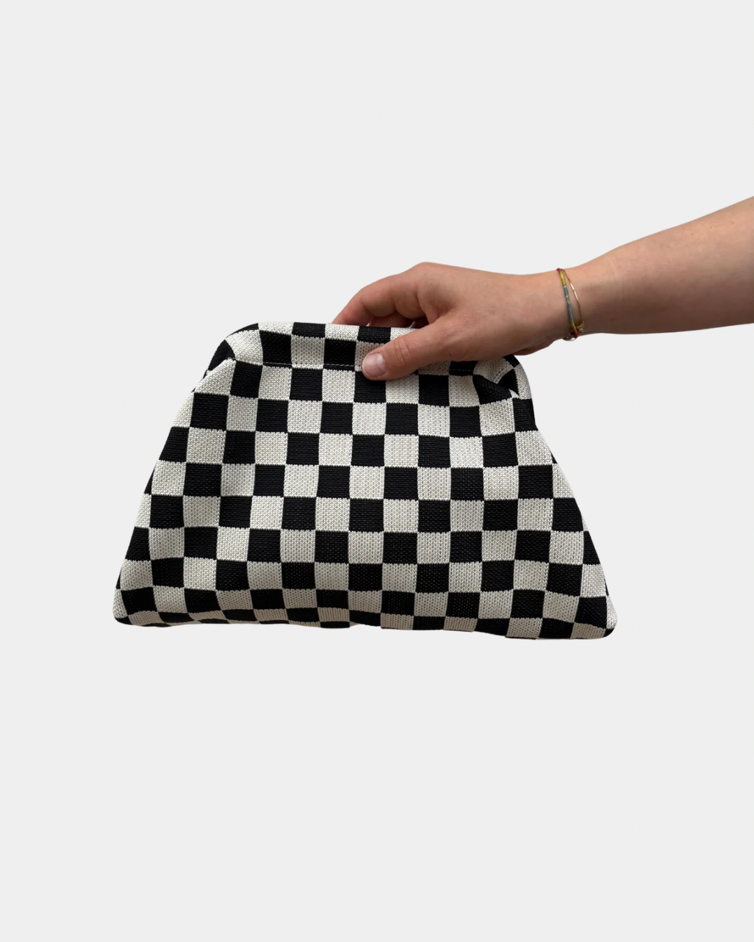 Borsa clutch scacchi
