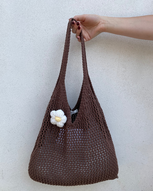 Borsa fiore crochet