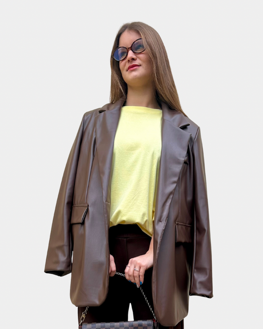 Blazer similpelle