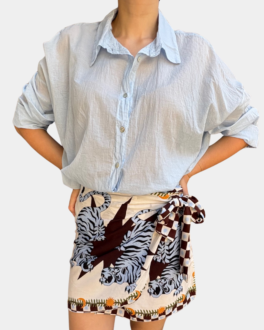 Camicia in mussola di cotone