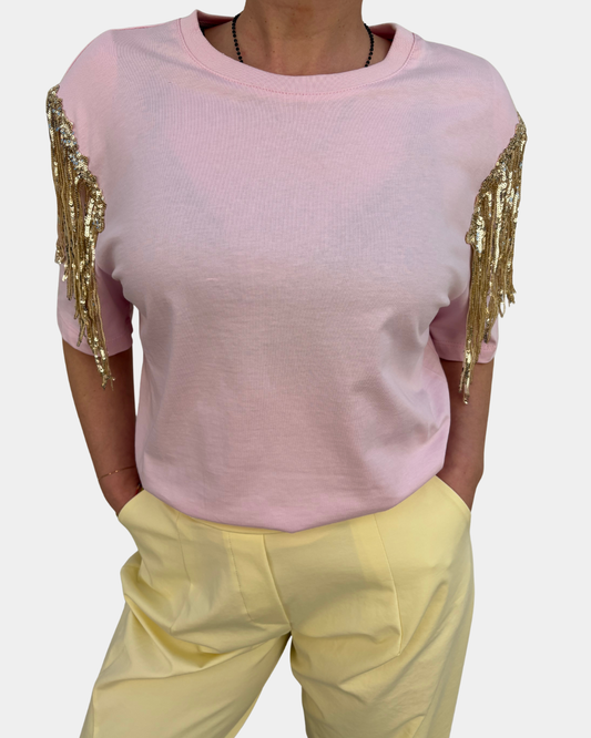 T-shirt frange Lumina
