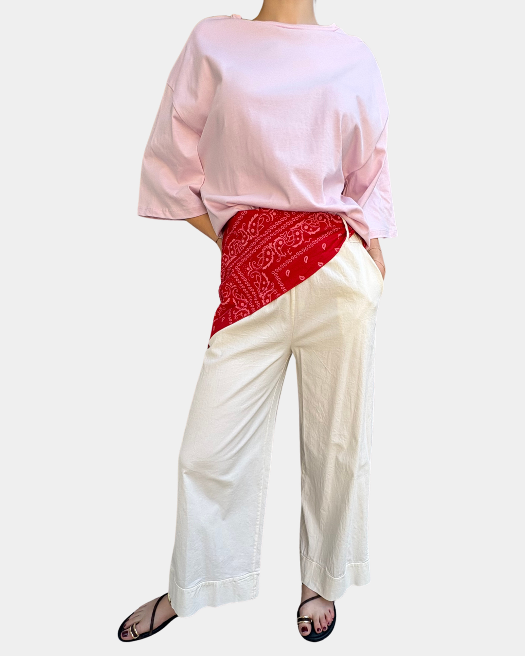 Pantalone con foulard