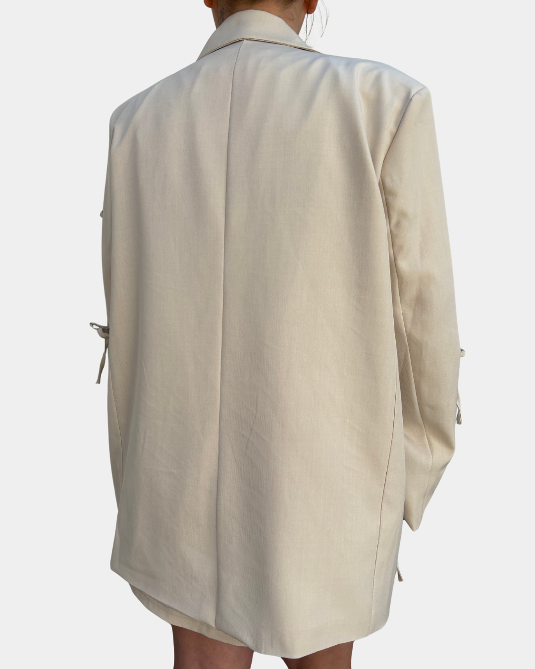 Completo fiocchi beige