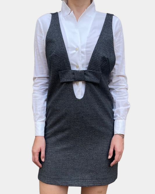 Abito corto con fiocco