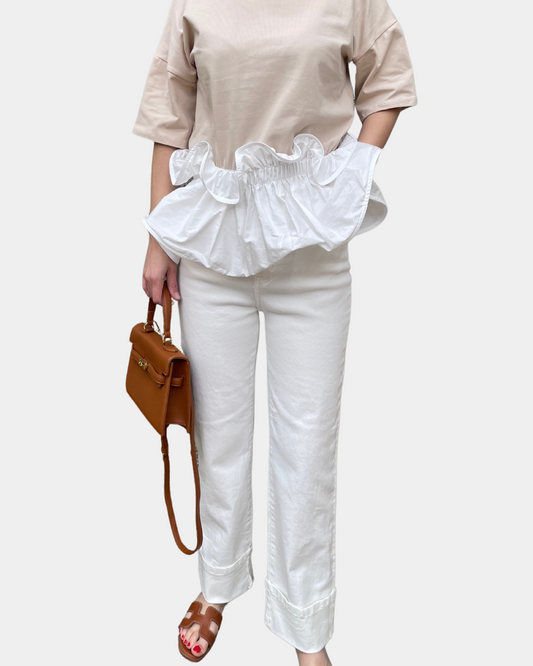 Jeans a gamba dritta