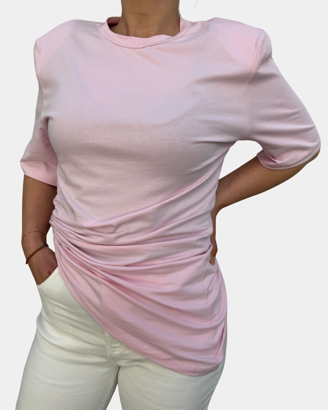 T-shirt arricciata Lumina