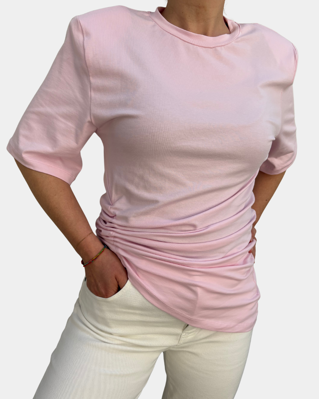 T-shirt arricciata Lumina