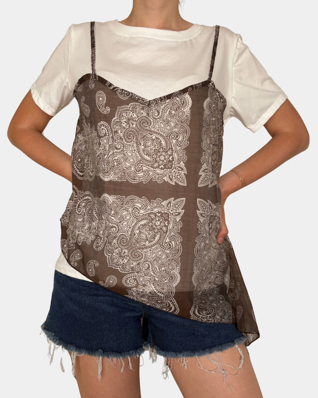 T-shirt canotta bandana