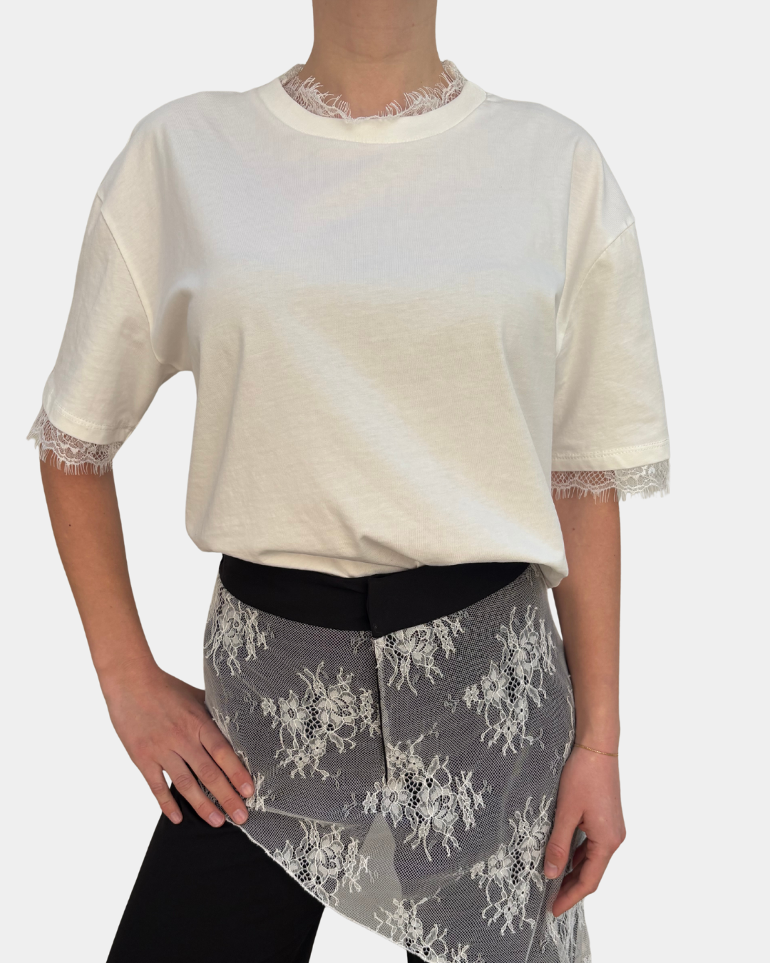 T-shirt pizzo Lumina