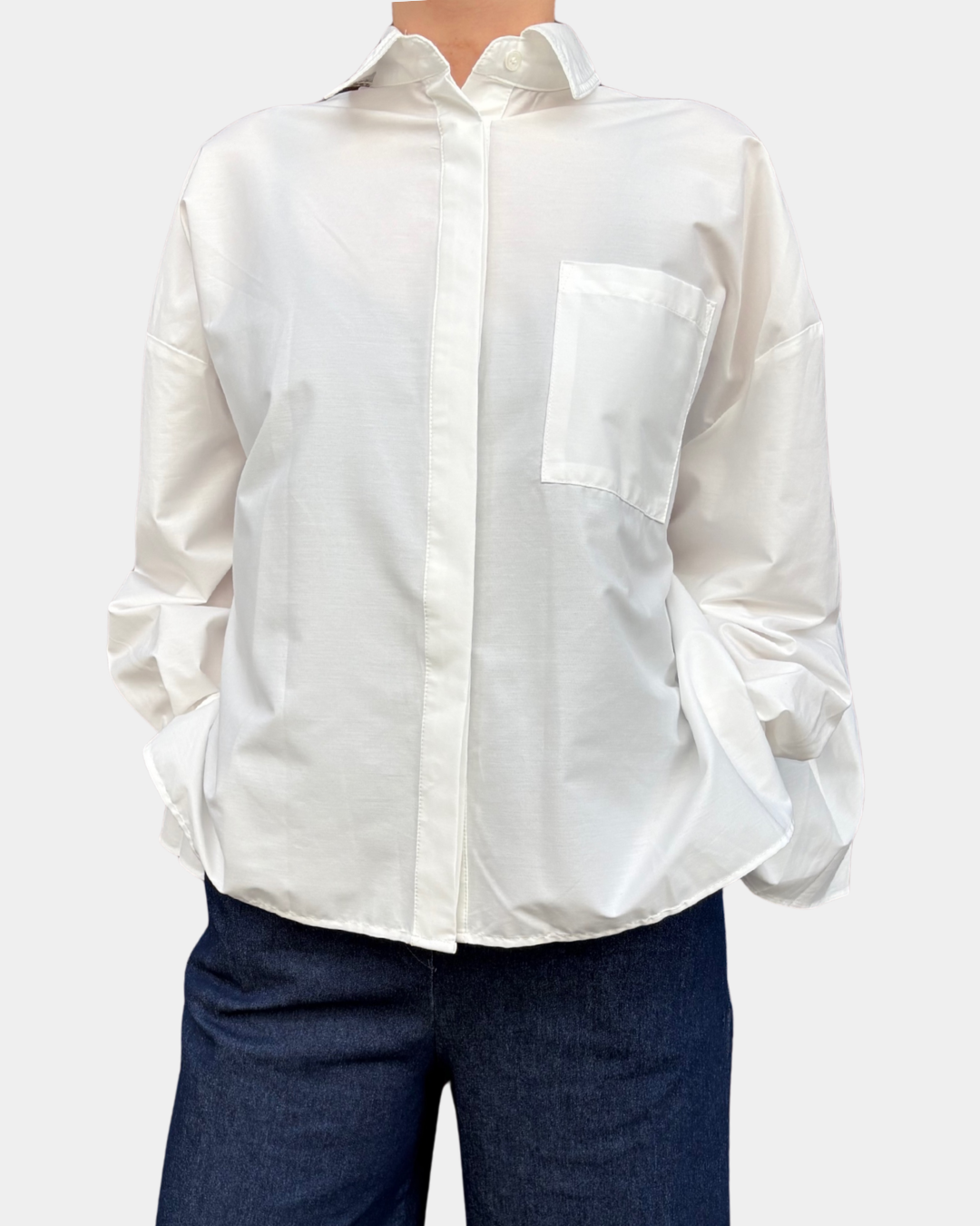 Camicia plissettata