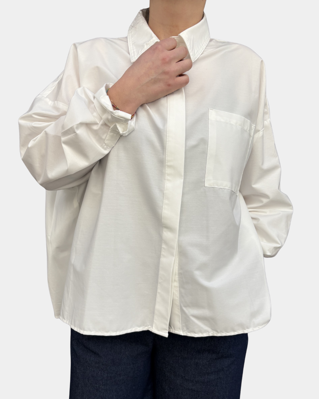 Camicia plissettata