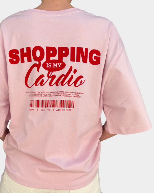 T-shirt shopping is my cardio by Lumina