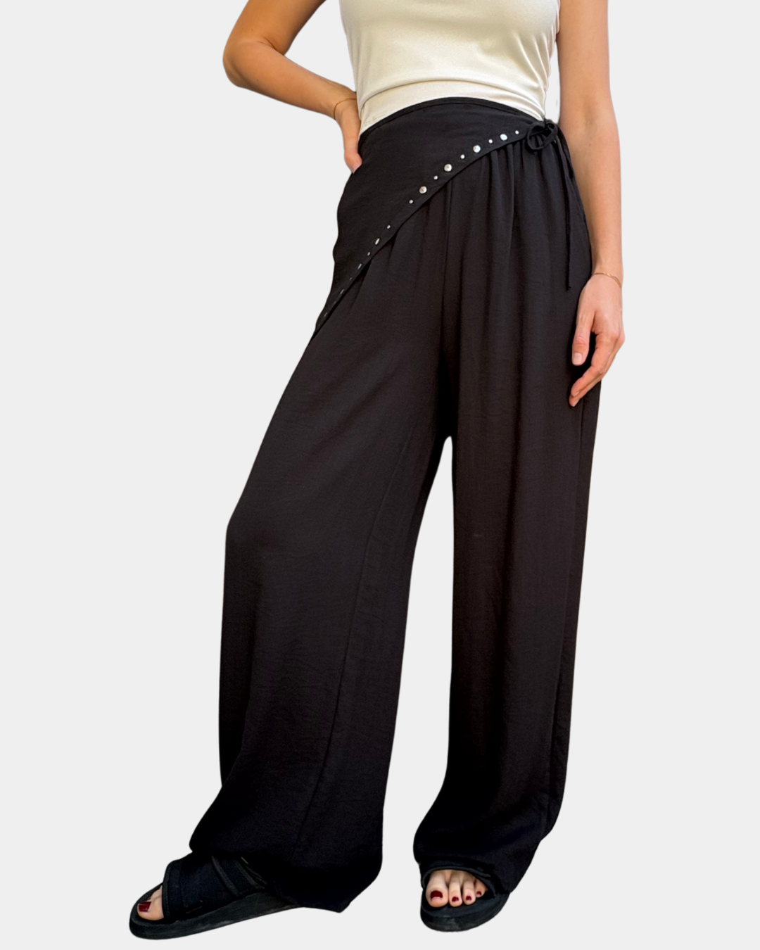 Pantalone borchie