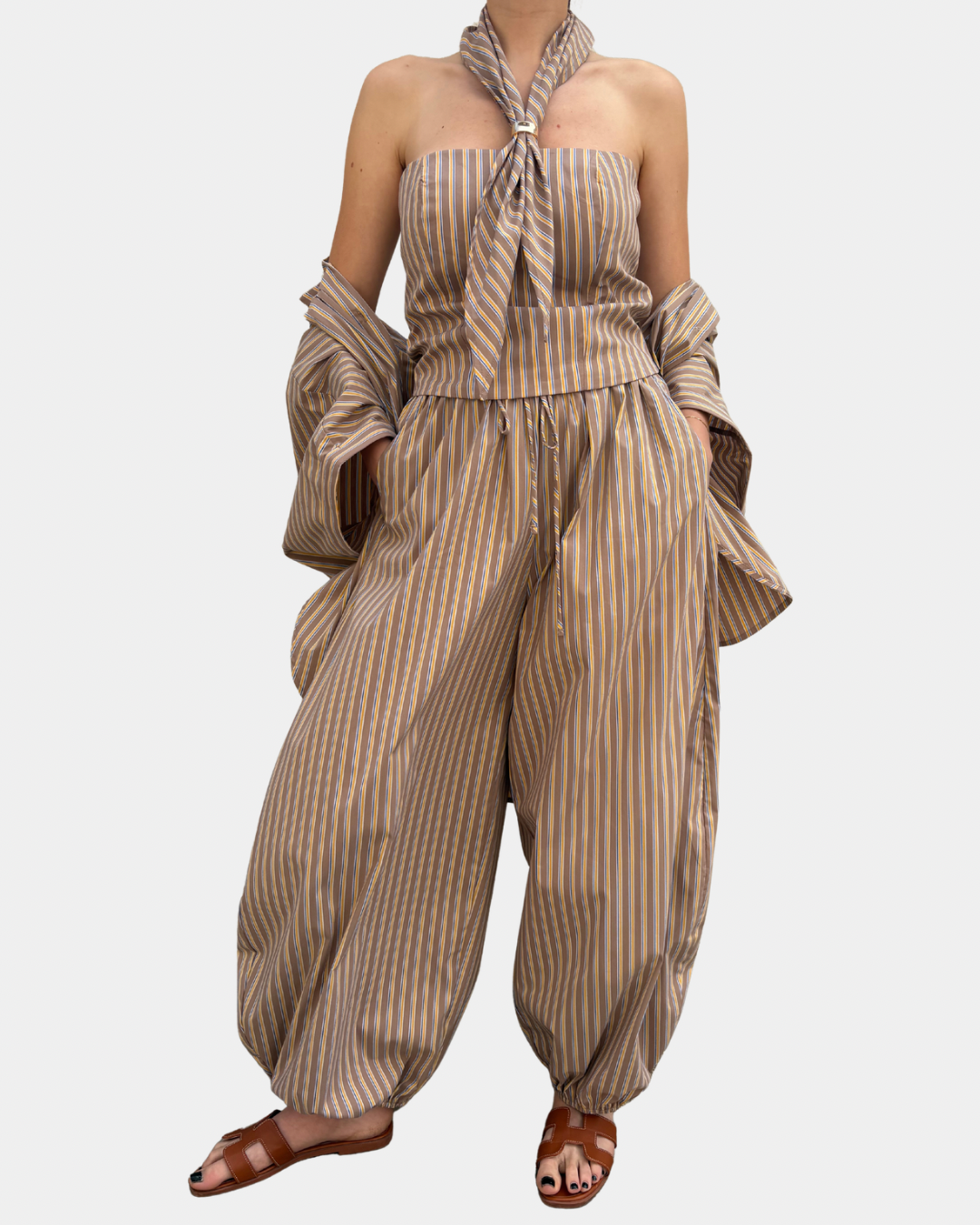 Pantalone righe Lumina
