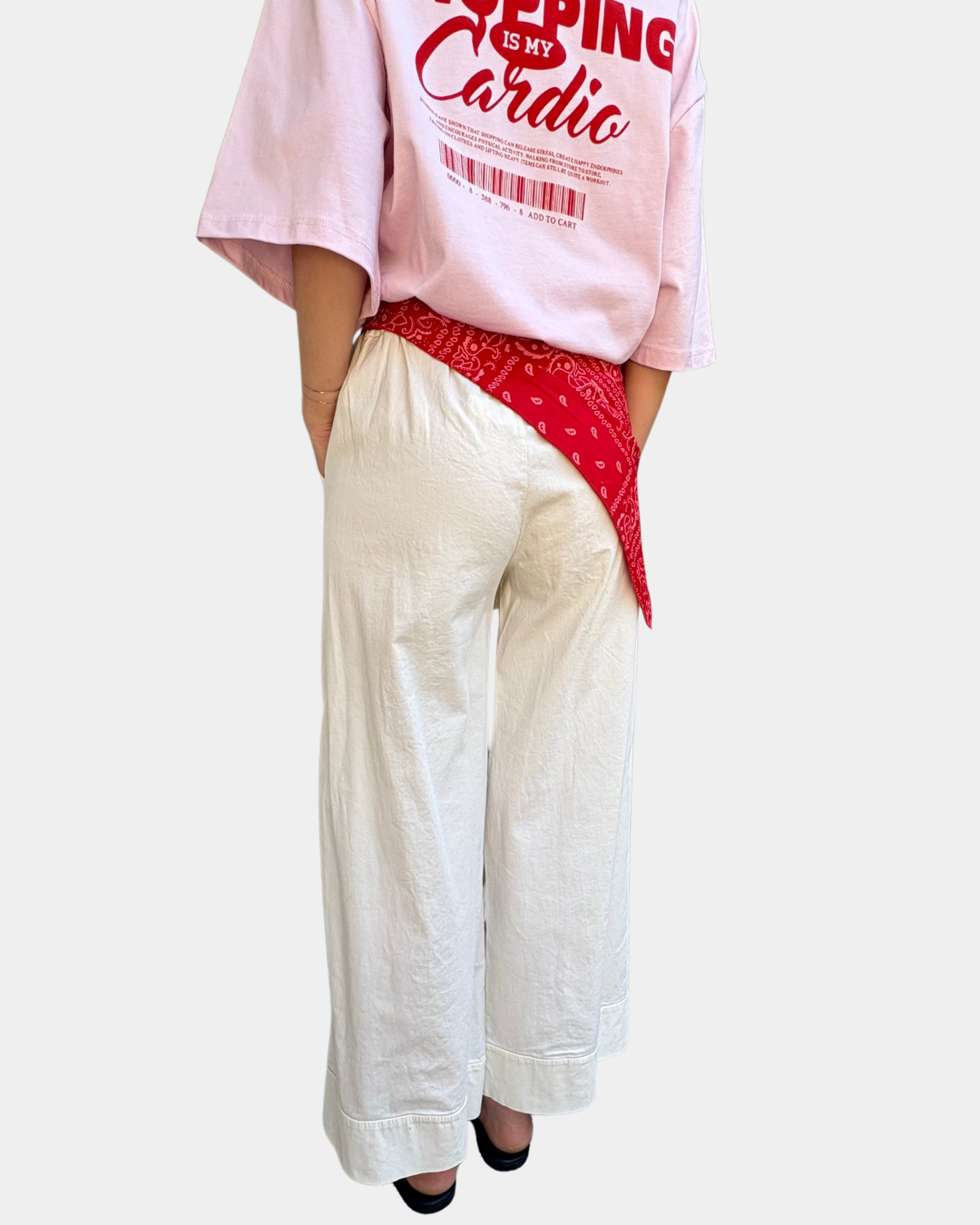 Pantalone con foulard