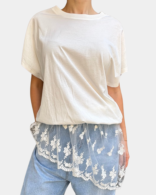 T-shirt pizzo Lumina