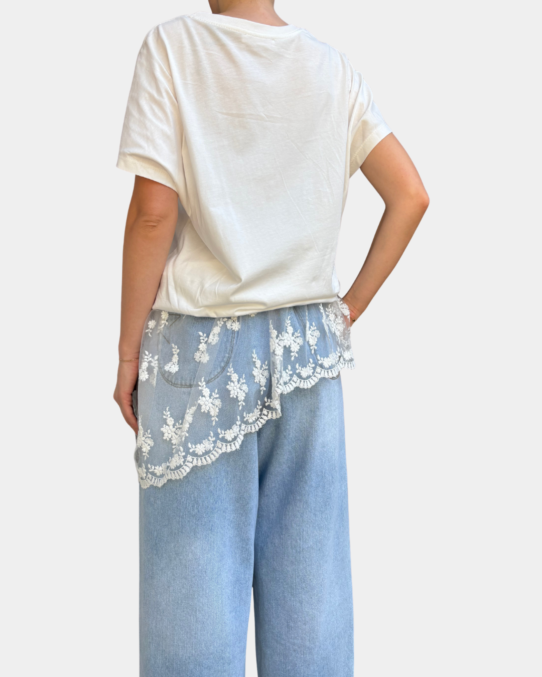 T-shirt pizzo Lumina