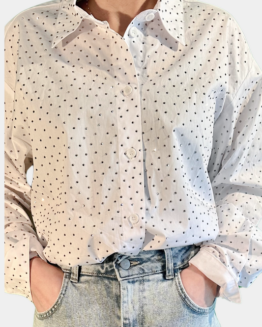 Camicia con strass
